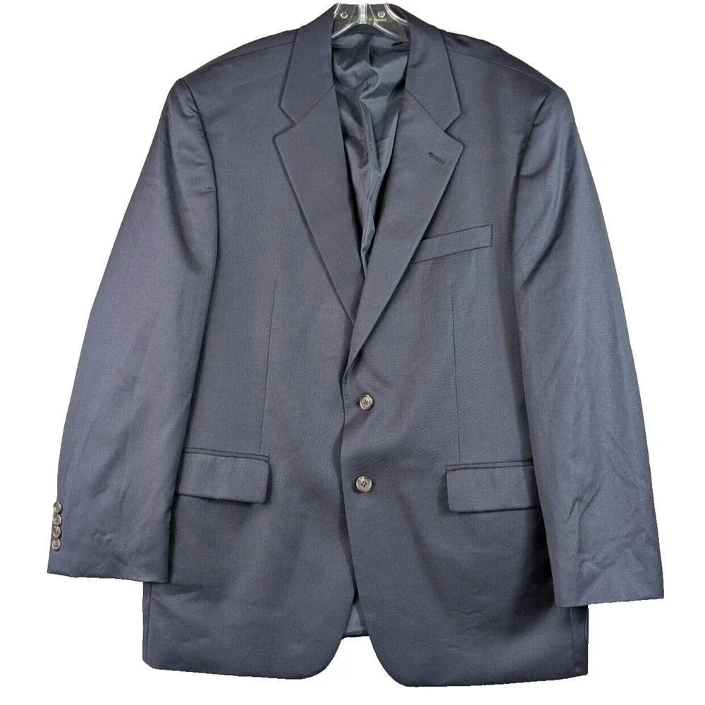 Lauren Ralph Lauren Wool Sport Jacket Men's 44R Navy 2 Button Corpcore Office